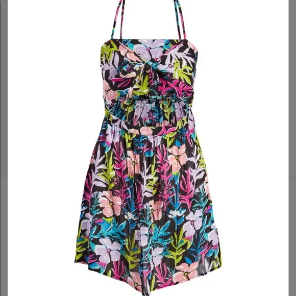 Go Coco Dresses | Open Stomach Halter Dress Juniors Size 1x | Color: Black/Pink | Size: Xxlj | Mcadle12's Closet